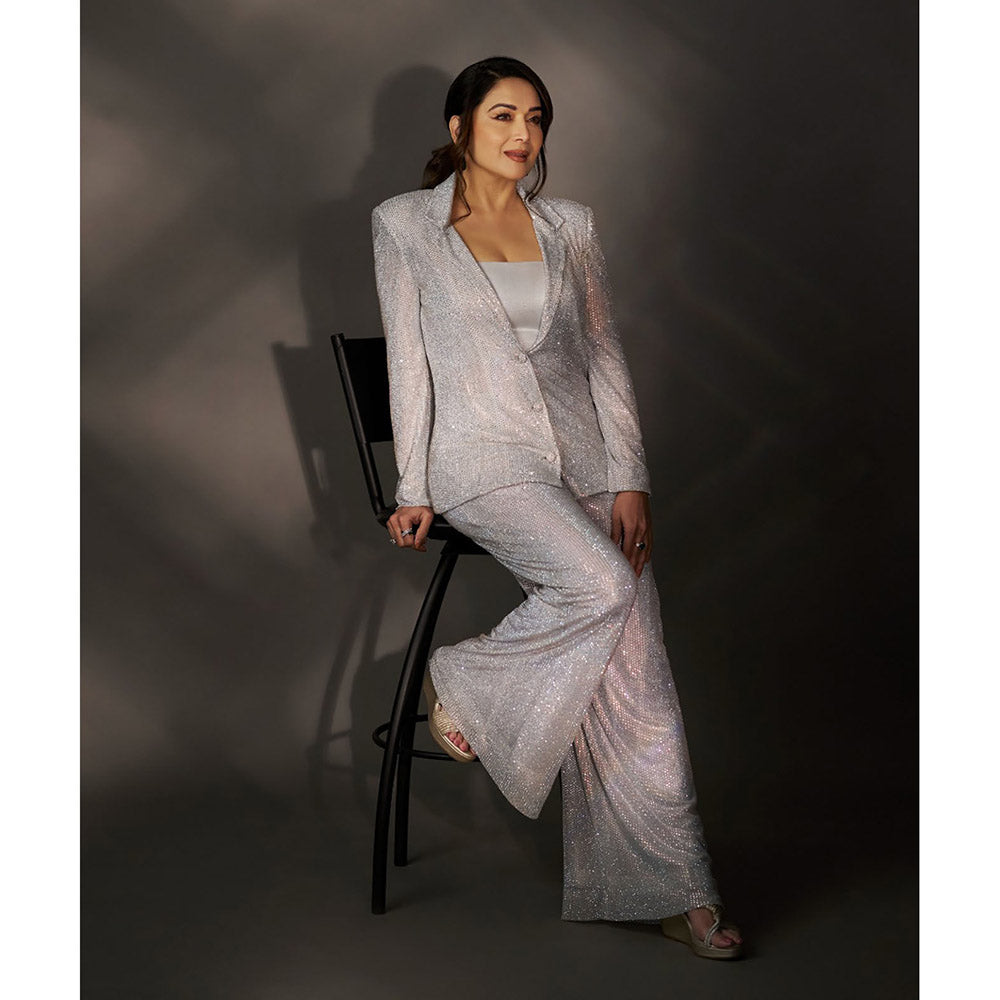 ITRH Boxy Crystal Studded Jacket Co-Ord (Set of 2)