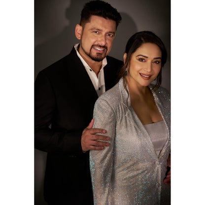 ITRH Boxy Crystal Studded Jacket Co-Ord (Set of 2)