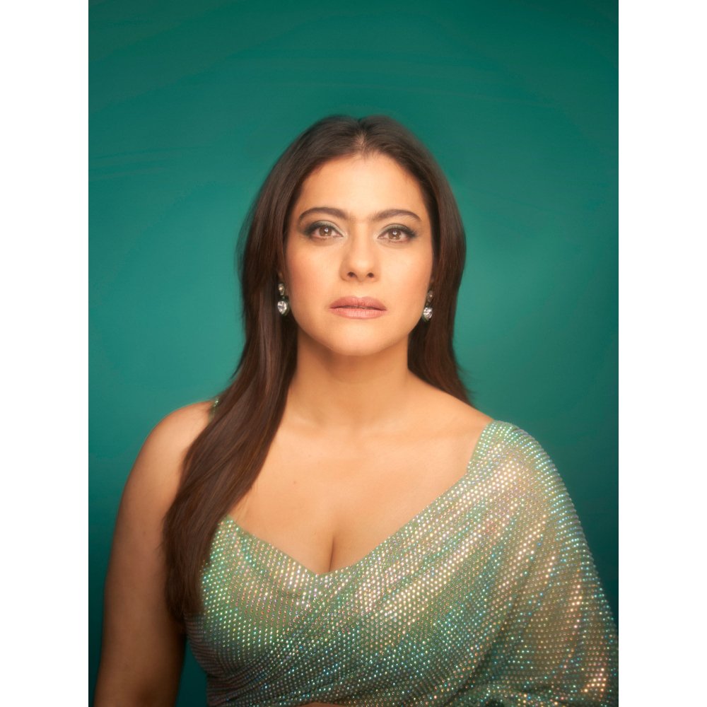 ITRH Gleaming Mint Jewel Saree with Stitched Blouse