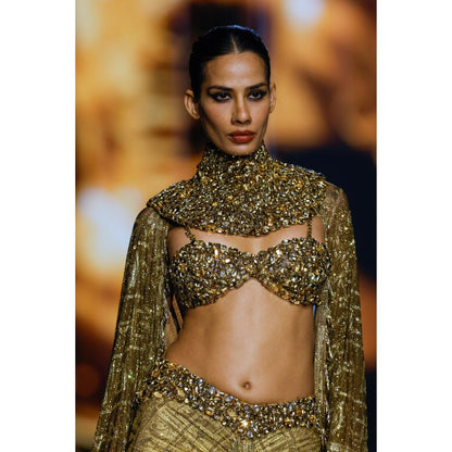 ITRH Zahara Bustier With Skirt And Cape (Set of 3)