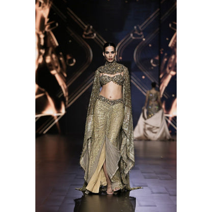 ITRH Zahara Bustier With Skirt And Cape (Set of 3)