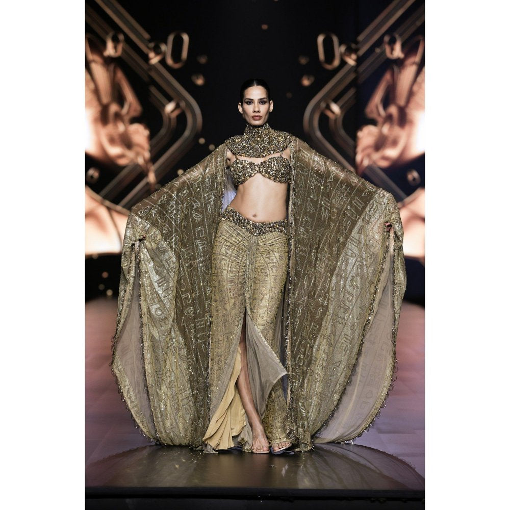 ITRH Zahara Bustier With Skirt And Cape (Set of 3)