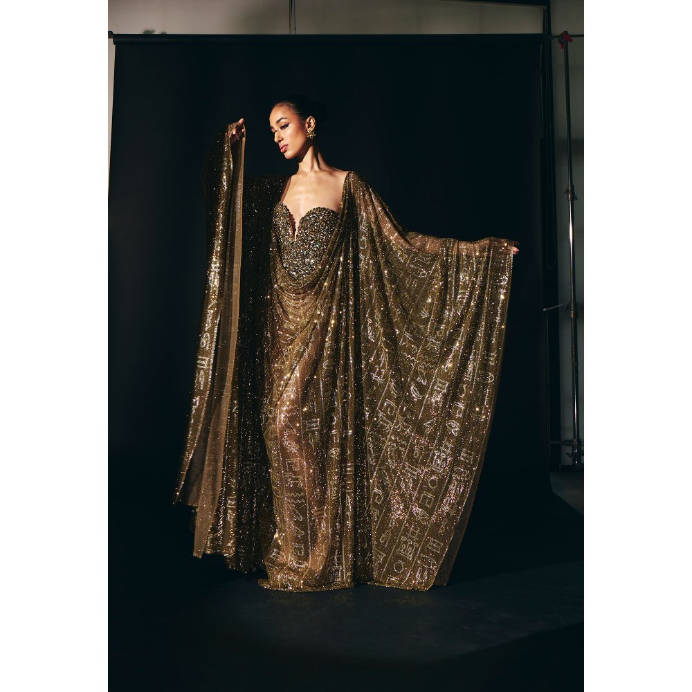 ITRH Amunet Gold Kaftans with Corset (Set of 2)