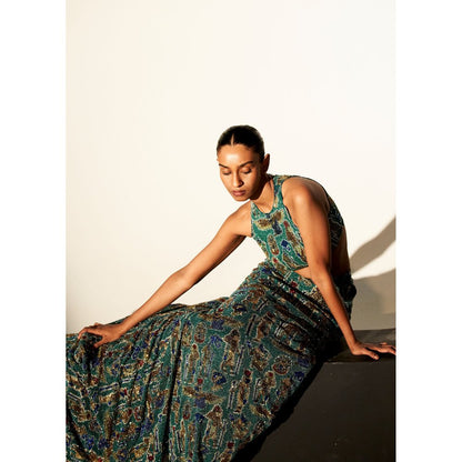 ITRH Cleopatra Green Top with Skirt (Set of 2)