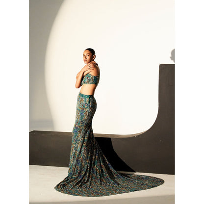 ITRH Cleopatra Green Top with Skirt (Set of 2)