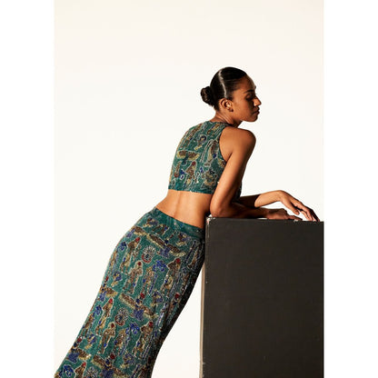 ITRH Cleopatra Green Top with Skirt (Set of 2)