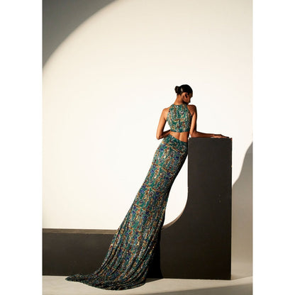 ITRH Cleopatra Green Top with Skirt (Set of 2)