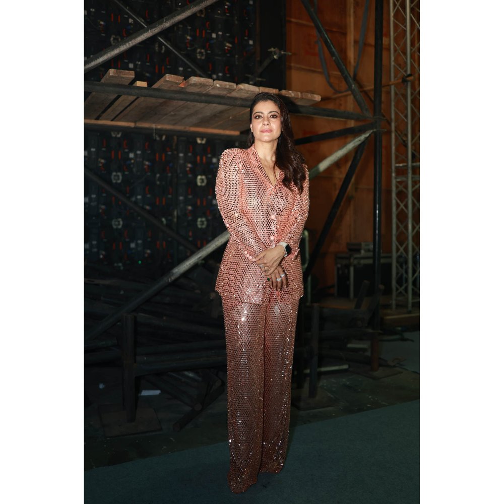 ITRH Pink Salena Embellished Blazer with Pant (Set of 2)