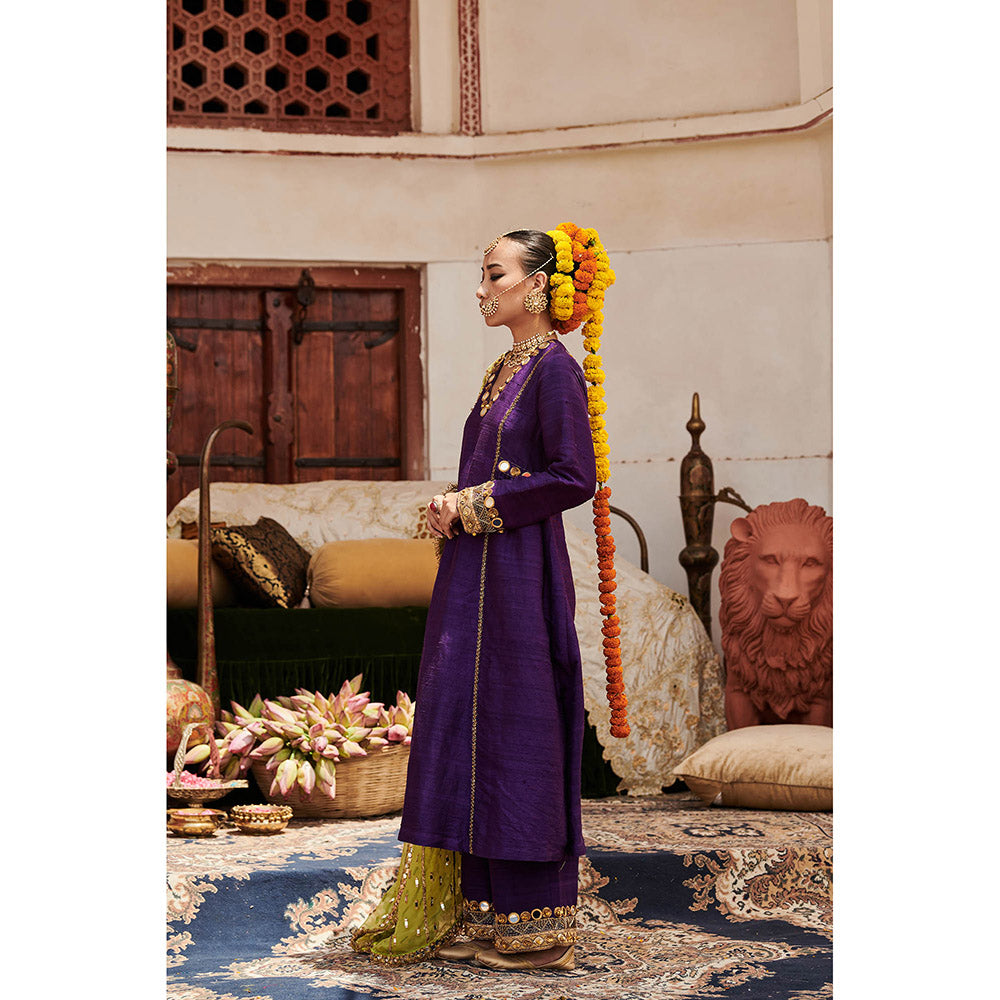 ITRH Arghwani Kurta with Pant and Dupatta (Set of 3)