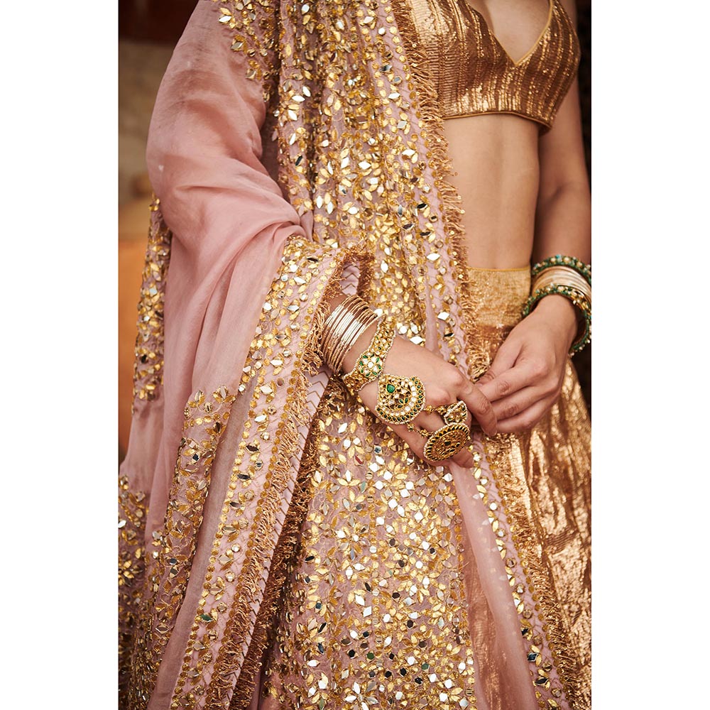 ITRH Padmasvara Lampi Lehenga with Blouse and Dupatta (Set of 3)