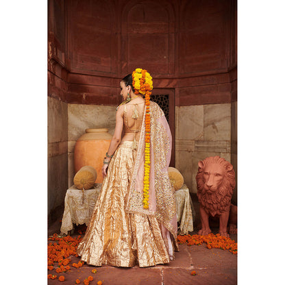 ITRH Padmasvara Lampi Lehenga with Blouse and Dupatta (Set of 3)