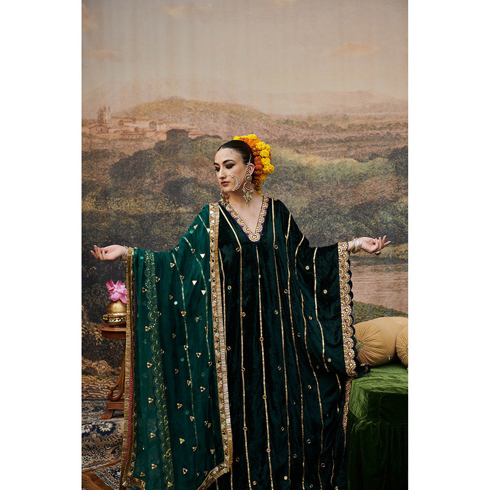 ITRH Azal Makhmali Kaftan Kurta