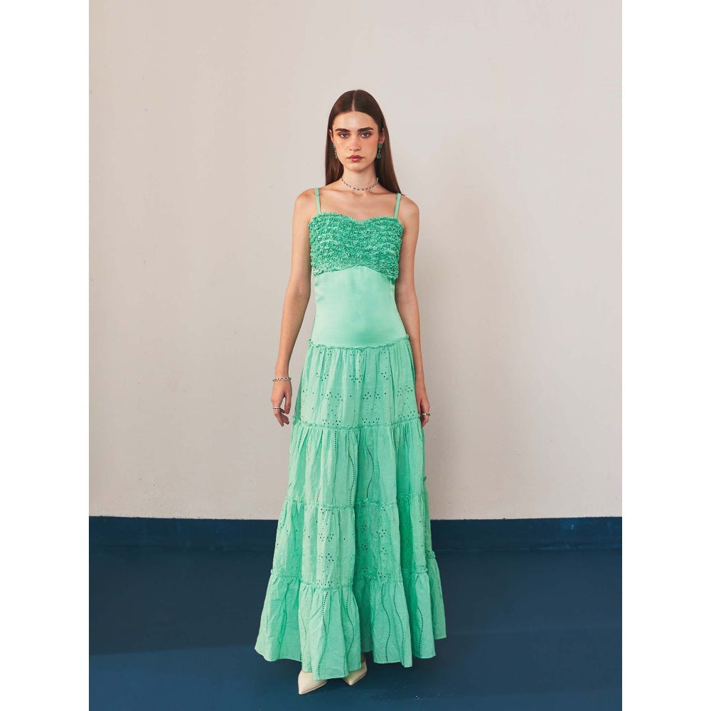 Ivory Rose Green Nova Maxi Dress