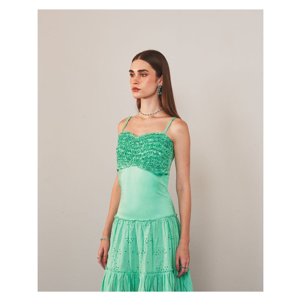 Ivory Rose Aqua Nova Green Dress
