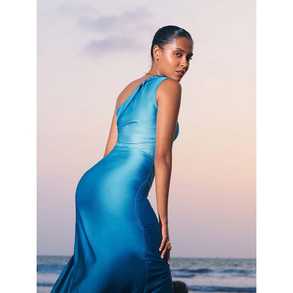 Ivory Rose Blue Tidal Dress