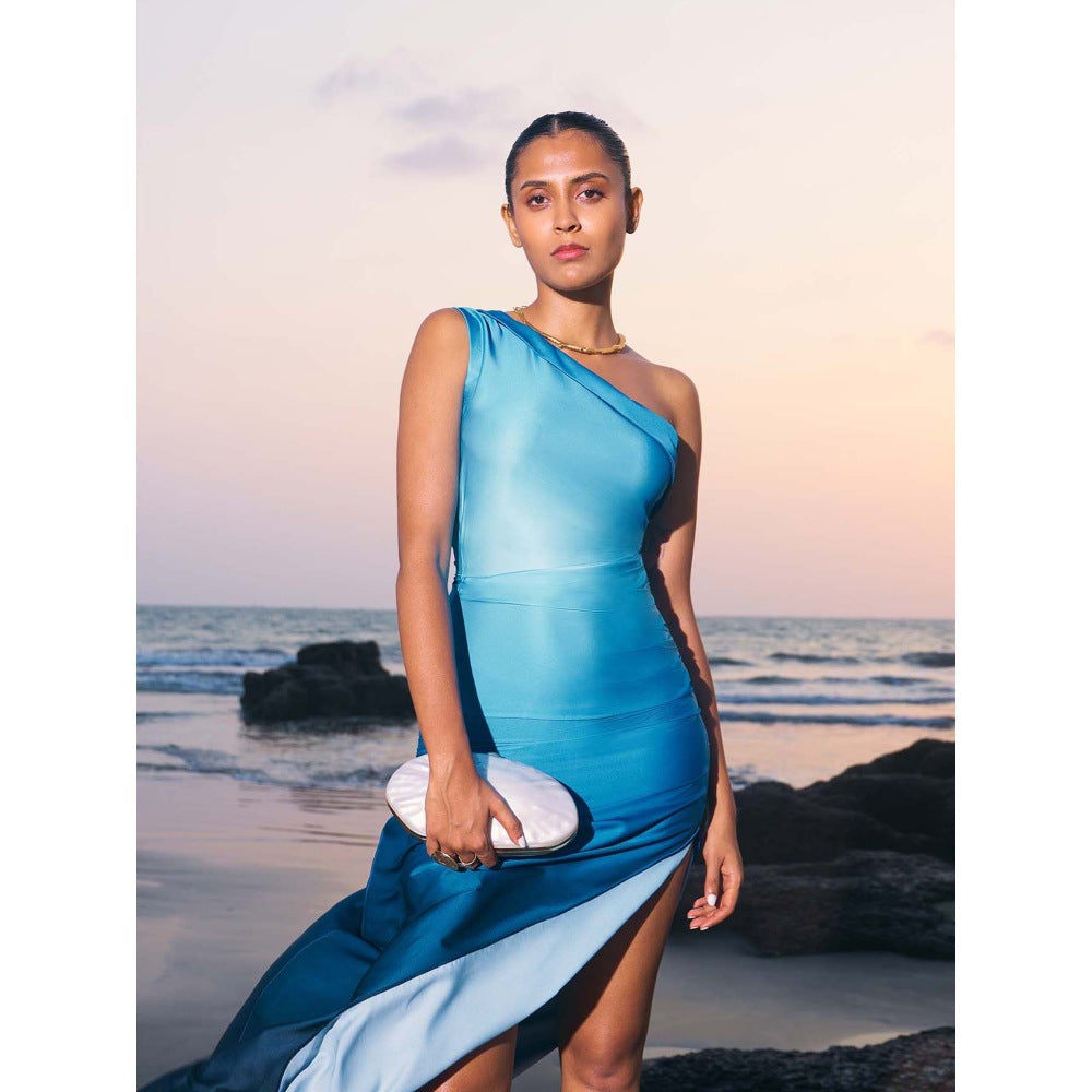 Ivory Rose Blue Tidal Dress