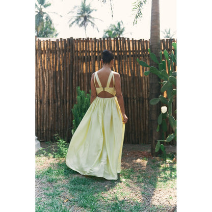 Ivory Rose Yellow Golden Zest Maxi Dress