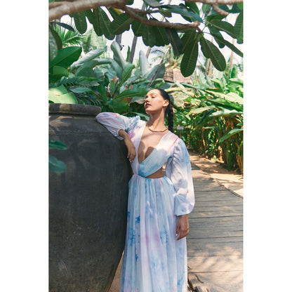 Ivory Rose White Ocean's Embrace Maxi Dress