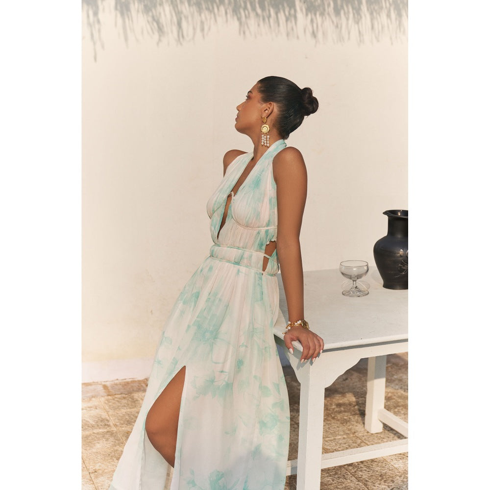 Ivory Rose Off White Meadow Muse Maxi Dress