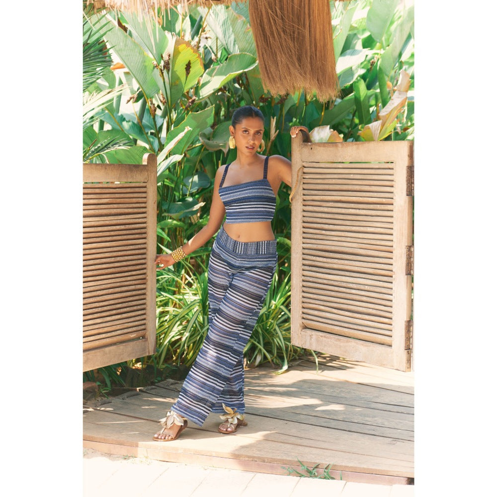 Ivory Rose MARINA MOOD Blue Co-Ord (Set of 2)