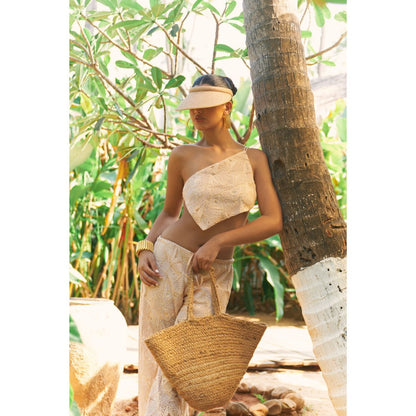 Ivory Rose NOMAD NET Beige Co-Ord (Set of 2)