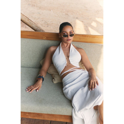 Ivory Rose SALT KISS White Co-Ord (Set of 2)