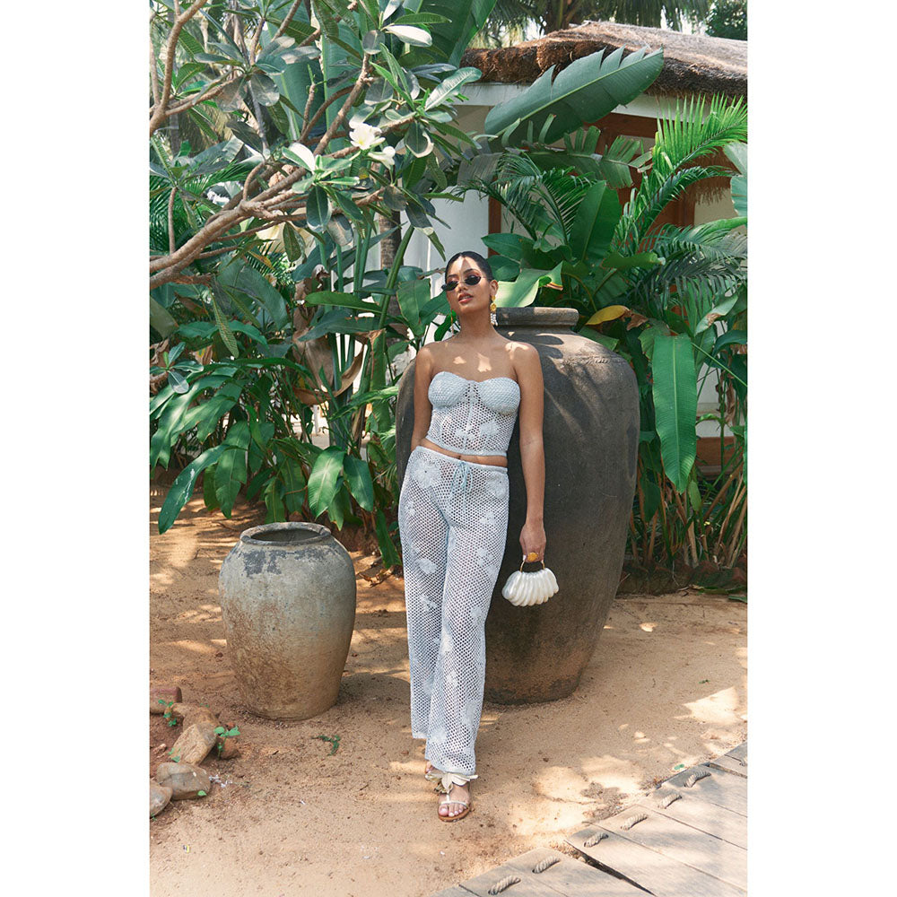 Ivory Rose COASTAL CRUSH Blue Co-Ord (Set of 2)