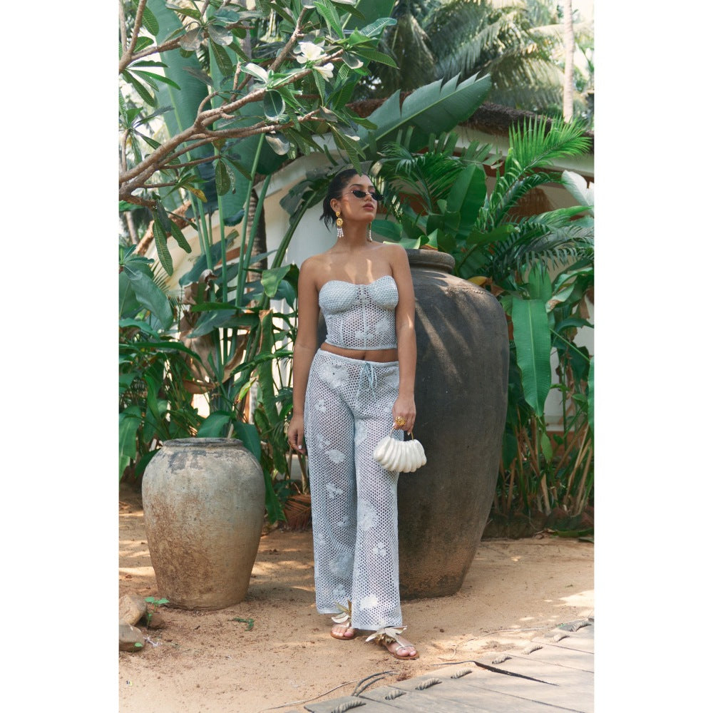 Ivory Rose COASTAL CRUSH Blue Co-Ord (Set of 2)