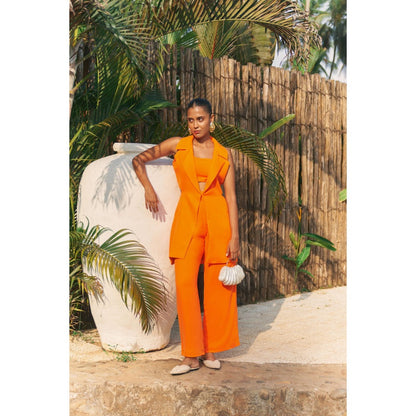 Ivory Rose ECHO Orange Co-Ord (Set of 3)