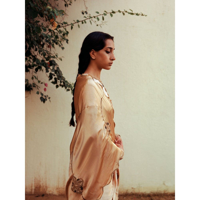 Jadon Cream Dharana Saree without Blouse