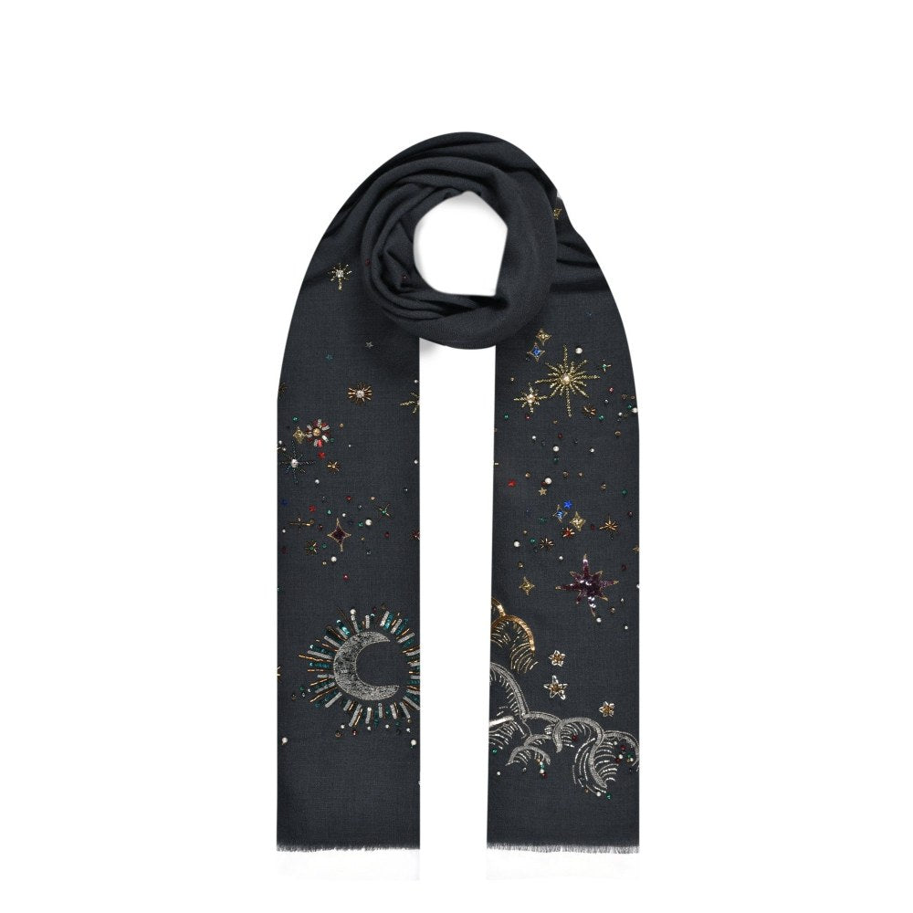 Janavi India Grey Cassiopeia In Cashmere Scarf