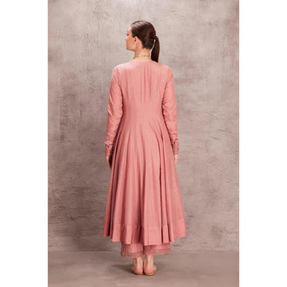 Janki India Baby Pink Anarkali with Pant and Dupatta (Set of 3)