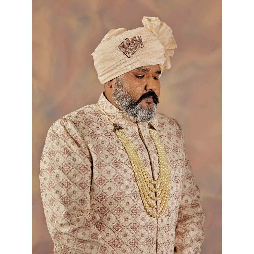 Jatin Malik Jmc Block Kurta & Sherwani (Set of 4)