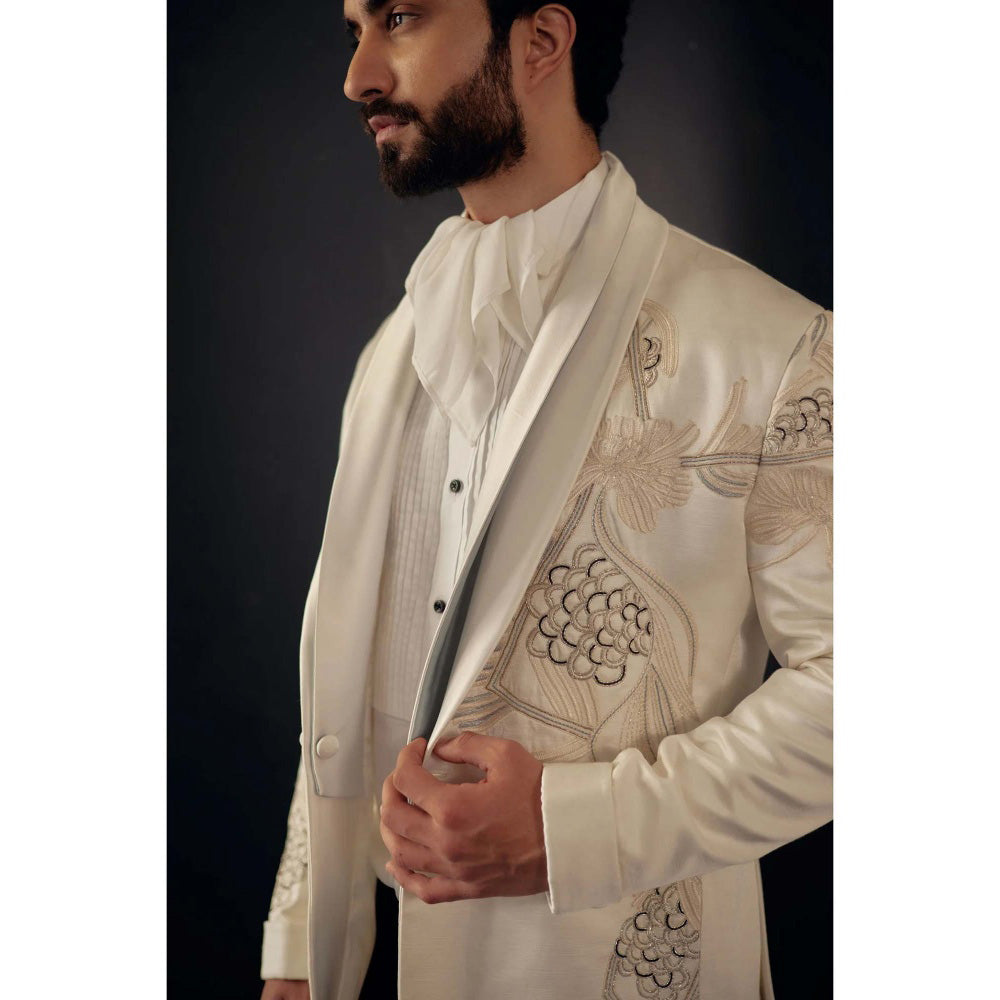 Jatin Malik Symphony Dirty Ivory Tux (Set of 3)