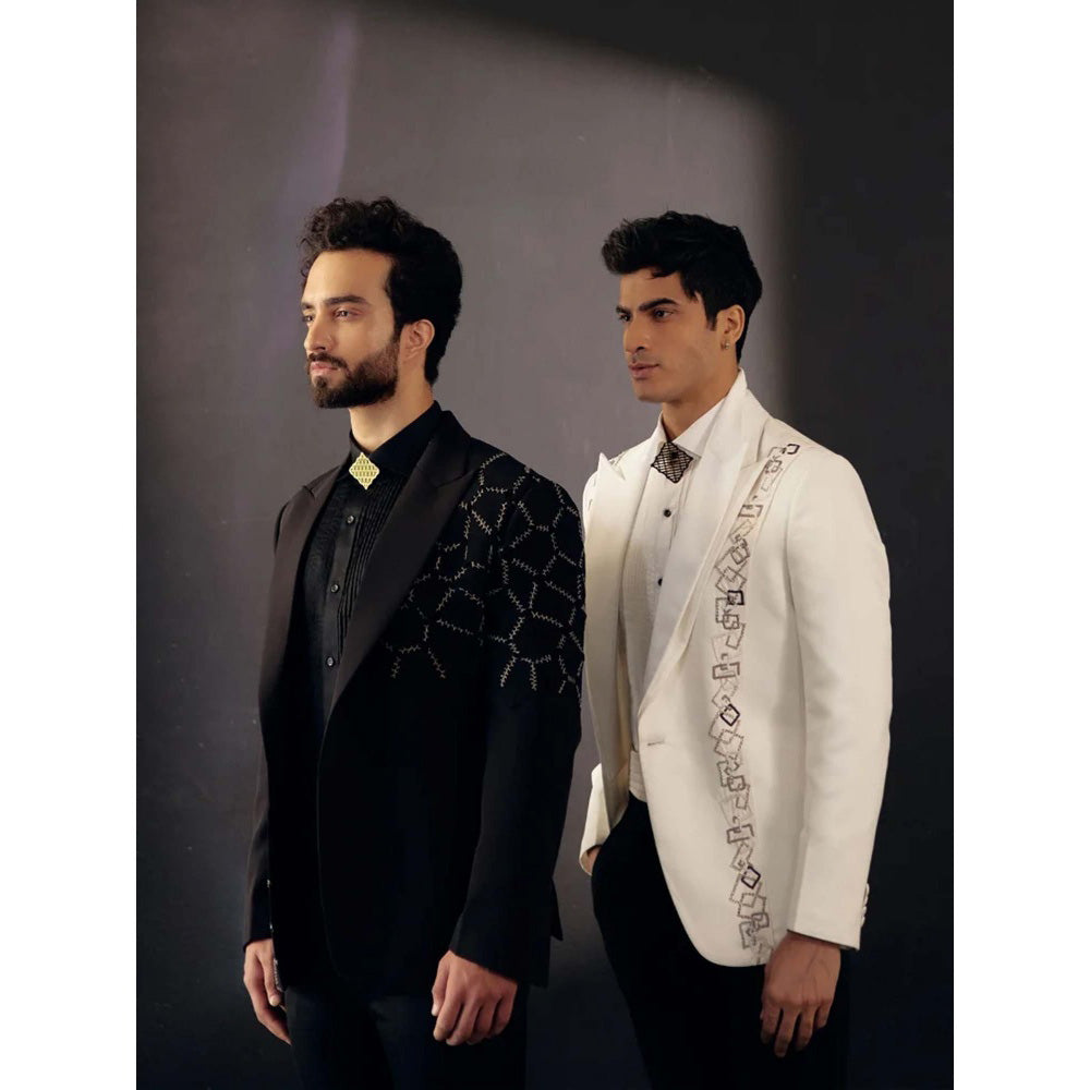 Jatin Malik Brick By Brick Tux (Set of 3)
