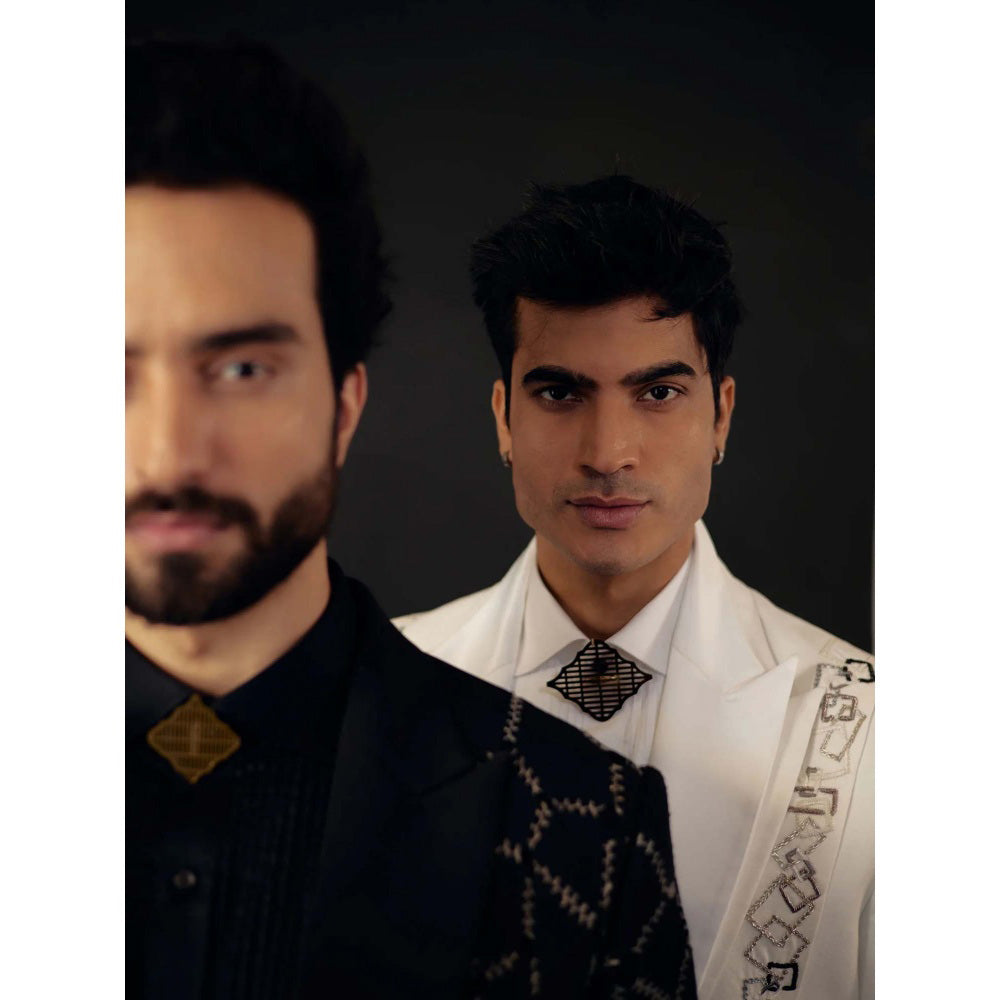 Jatin Malik Brick By Brick Tux (Set of 3)
