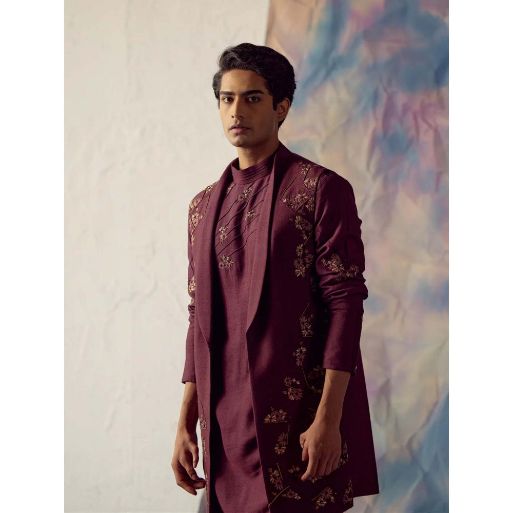 Jatin Malik Merlot Homme Shrug (Set of 3)