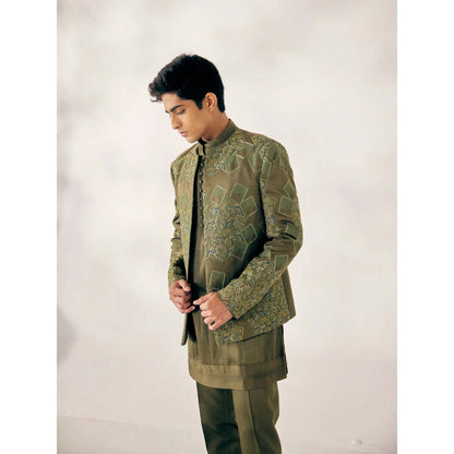 Jatin Malik The Olives Short Jacket (Set of 3)