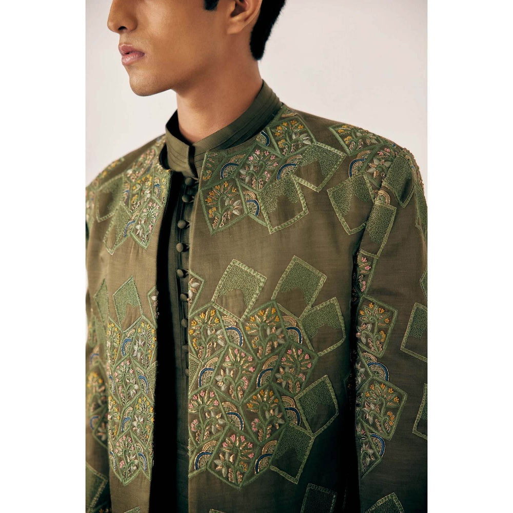 Jatin Malik The Olives Short Jacket (Set of 3)