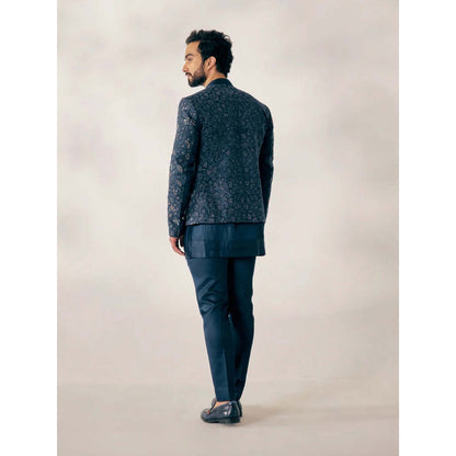 Jatin Malik Blue Page-3 Short Jacket (Set of 3)