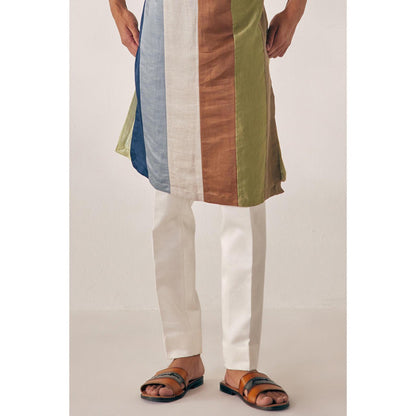 Jatin Malik Medley Multi Coloured Kurta (Set of 2)