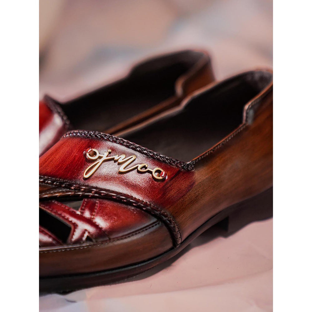 Jatin Malik Brown Solid Loafers