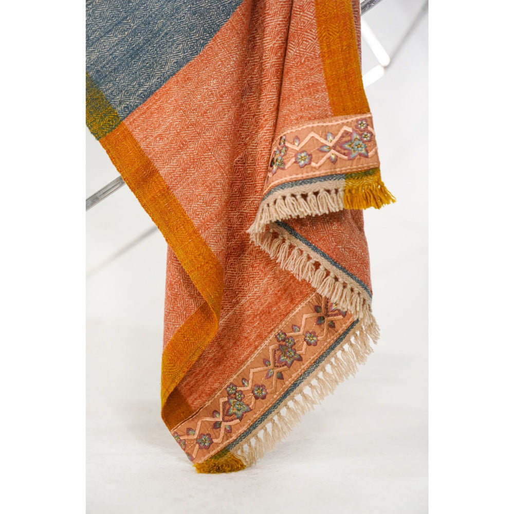 Jatin Malik Color Block Pashmina Shawl