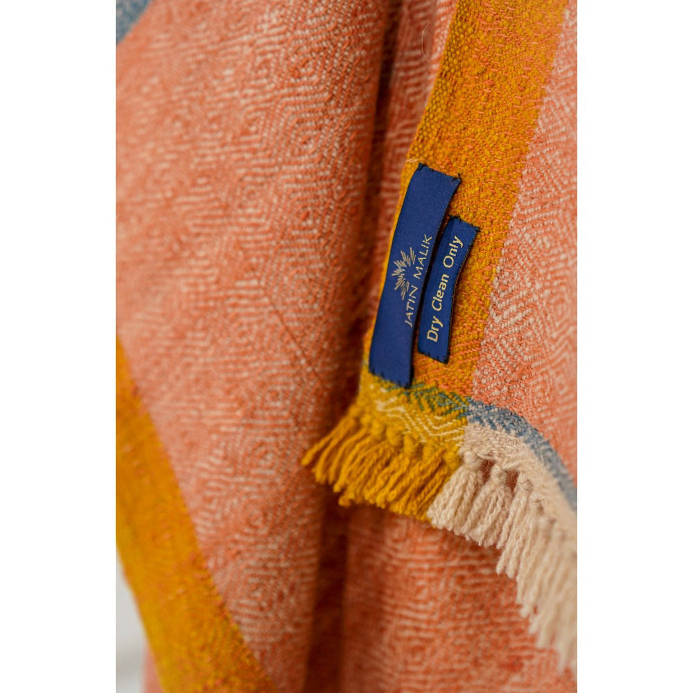 Jatin Malik Color Block Pashmina Shawl