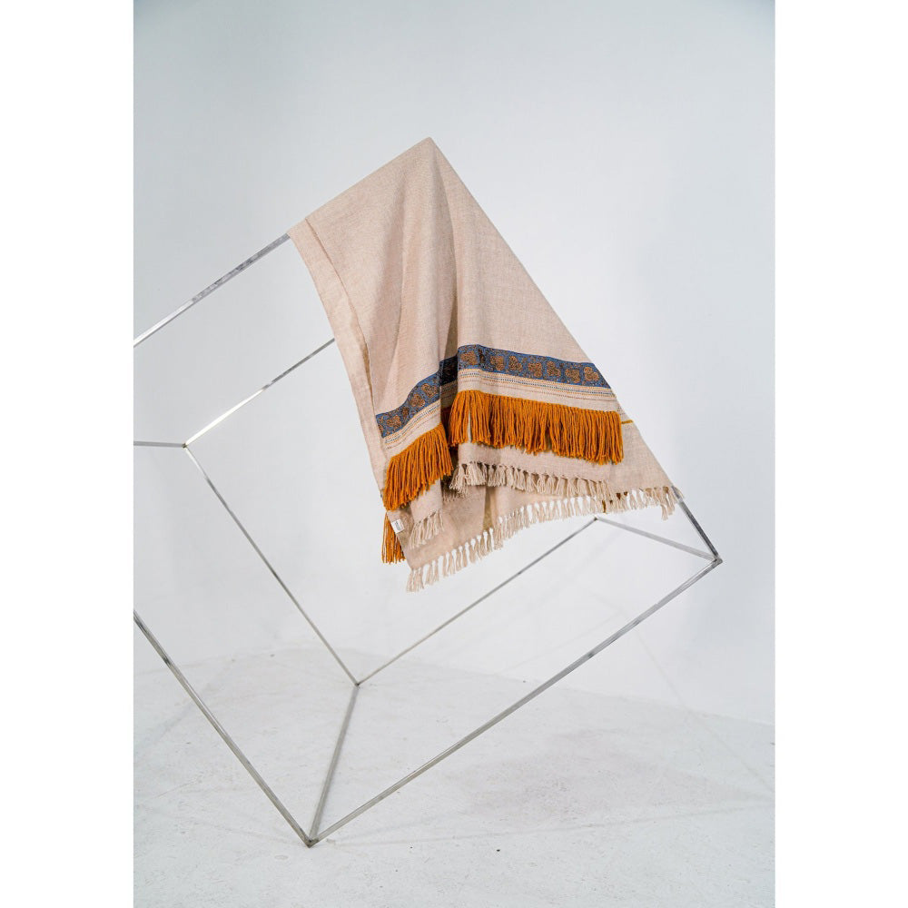 Jatin Malik Beige Pashmina Shawl