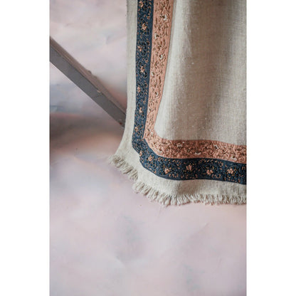 Jatin Malik Ivory Pashmina Shawl
