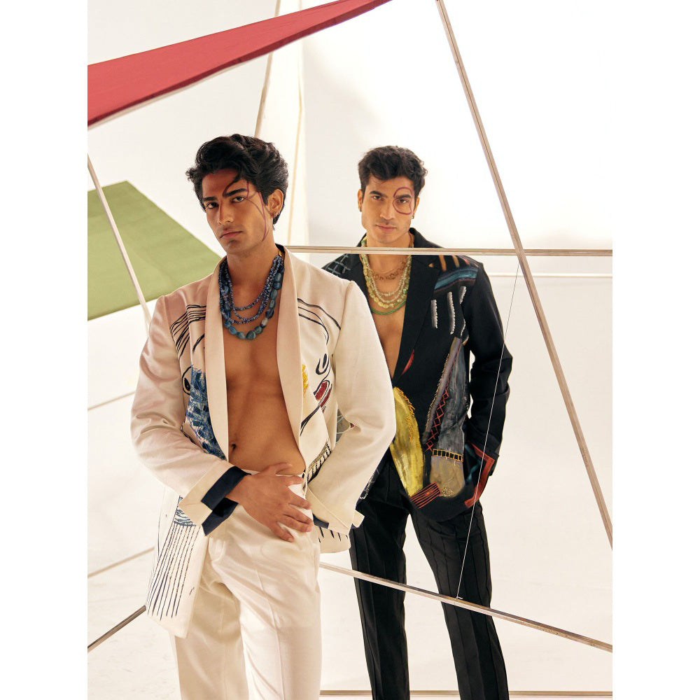 Jatin Malik Sapphire Waves Neckpiece