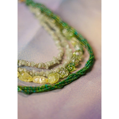 Jatin Malik Lime Gemstone Neckpiece