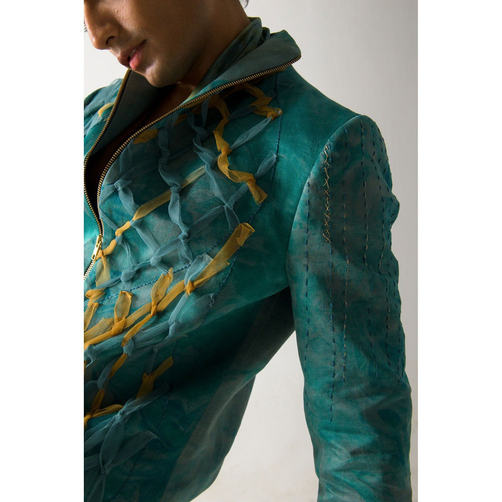 Jatin Malik Chateau Bomber Jacket (Set of 2)