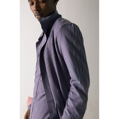 Jatin Malik English Purpul Overcoat